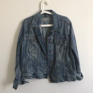 Oversized jean jacket